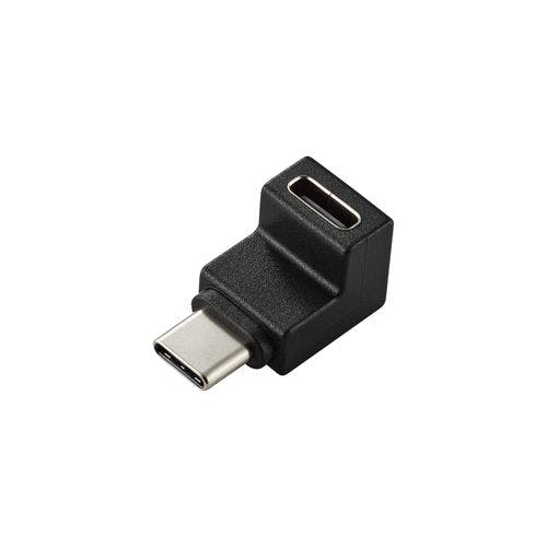 USB-C L字変換アダプタ 縦向キ <USB Type-Cポート-TypeCプラグ> PD 60W 急速充電 10Gbpsブラック メーカー在庫品 充電器・チャージャー USB-C L字変換アダプタ 縦向キ <USB Type-Cポート-TypeCプラグ> PD 60W 急速充電 10Gbpsブラック メーカー在庫品 充電器・チャージャー