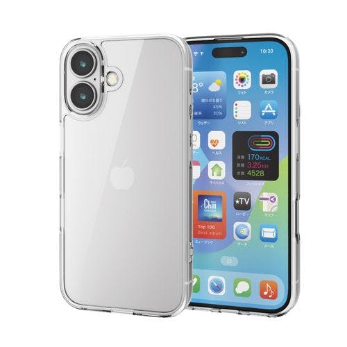 iPhone 16 ケース ハイブリッド 衝撃吸収 カメラレンズ保護設計 ストラップホール付 背面ガラス 硬度9H クリア メーカー在庫品 ケース・ストラップ iPhone 16 ケース ハイブリッド 衝撃吸収 カメラレンズ保護設計 ストラップホール付 背面ガラス 硬度9H クリア メーカー在庫品 ケース・ストラップ