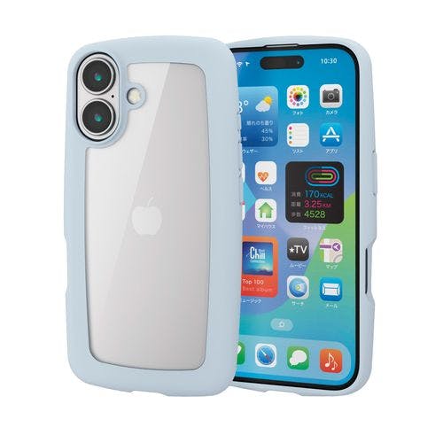 iPhone 16 ケース ハイブリッド 衝撃吸収 軽量 薄型 カメラ周リ保護 ストラップホール付 硬度5H &me ライトブルー メーカー在庫品 ケース・ストラップ iPhone 16 ケース ハイブリッド 衝撃吸収 軽量 薄型 カメラ周リ保護 ストラップホール付 硬度5H &me ライトブルー メーカー在庫品 ケース・ストラップ