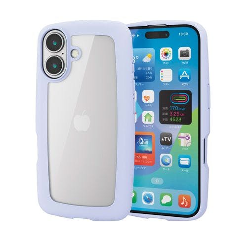 iPhone 16 ケース ハイブリッド 衝撃吸収 軽量 薄型 カメラ周リ保護 ストラップホール付 硬度5H &me ラベンダー メーカー在庫品 ケース・ストラップ iPhone 16 ケース ハイブリッド 衝撃吸収 軽量 薄型 カメラ周リ保護 ストラップホール付 硬度5H &me ラベンダー メーカー在庫品 ケース・ストラップ