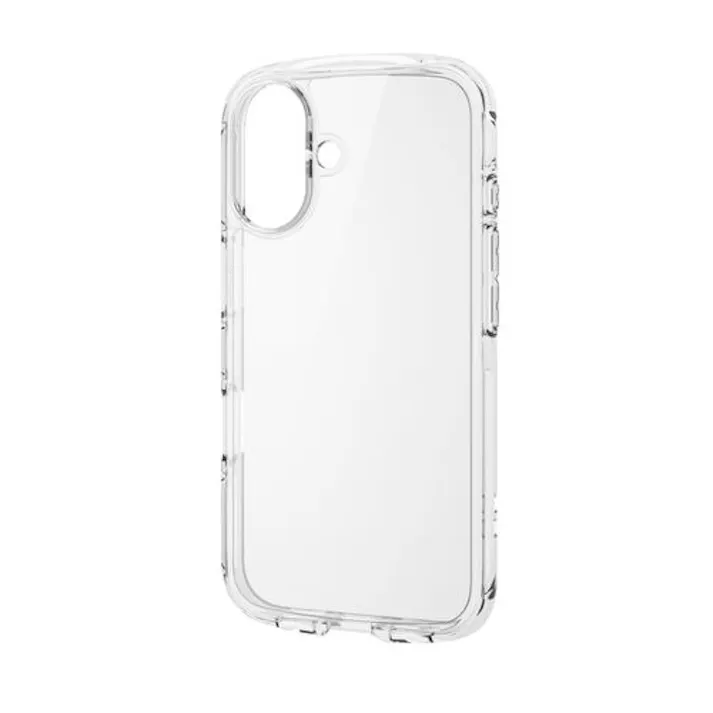 iPhone 16 ケース ハイブリッド 衝撃吸収 軽量 薄型 ストラップホール付 TOUGH SLIM LITE クリア