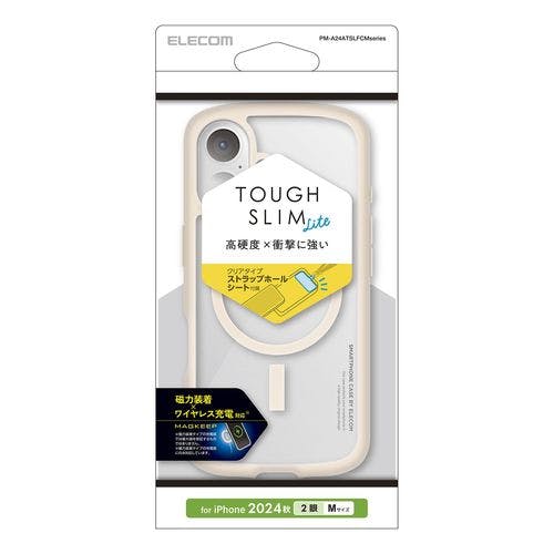 iPhone 16 ケース ハイブリッド 衝撃吸収 軽量 薄型 磁力吸着ワイヤレス充電対応 TOUGH SLIM LITE アイボリー ケース・ストラップ iPhone 16 ケース ハイブリッド 衝撃吸収 軽量 薄型 磁力吸着ワイヤレス充電対応 TOUGH SLIM LITE アイボリー ケース・ストラップ