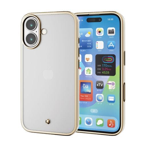 iPhone 16 ケース ソフト カバー 衝撃吸収 カメラレンズ保護設計 ストラップホール付 メタリックライン &me グレージュ メーカー在庫品 ケース・ストラップ iPhone 16 ケース ソフト カバー 衝撃吸収 カメラレンズ保護設計 ストラップホール付 メタリックライン &me グレージュ メーカー在庫品 ケース・ストラップ