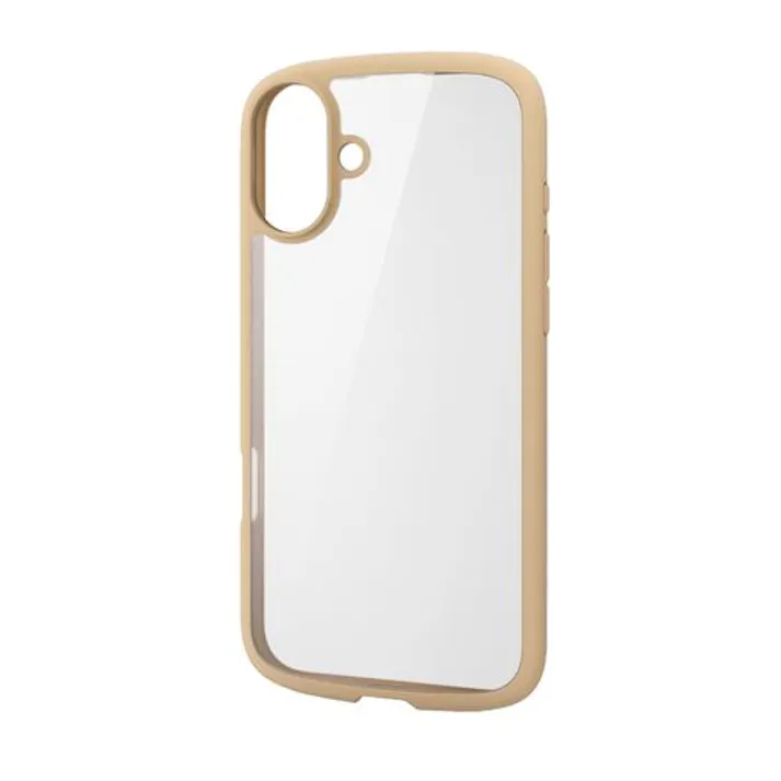 iPhone 16 Plus ケース ハイブリッド 衝撃吸収 軽量 薄型 カメラ周リ保護 TOUGH SLIM LITE カフェオレ