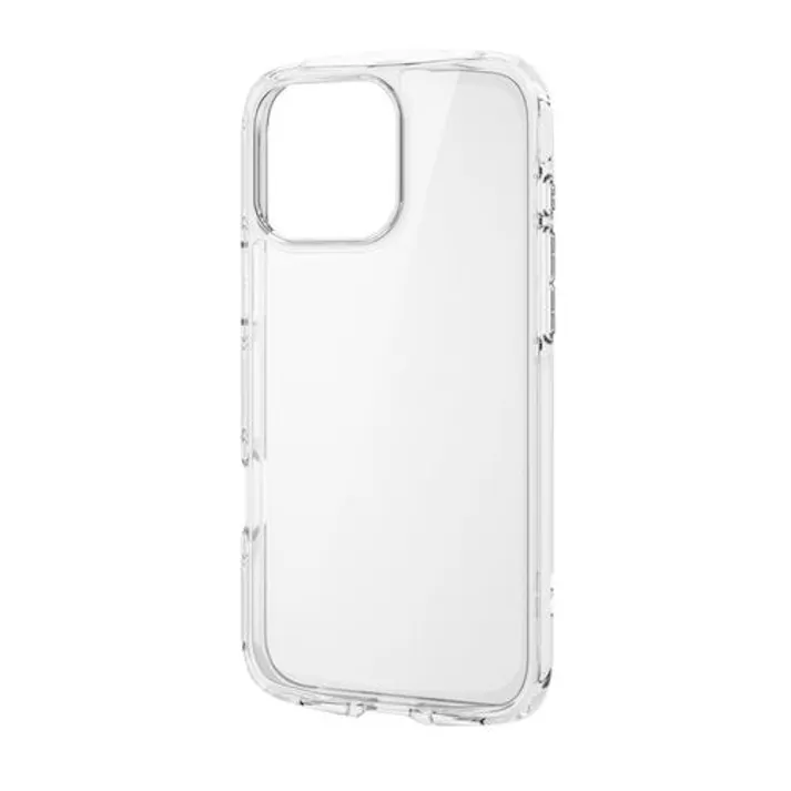 iPhone 16 Pro Max ケース ハイブリッド 衝撃吸収 軽量 薄型 ストラップホール付 TOUGH SLIM LITE クリア