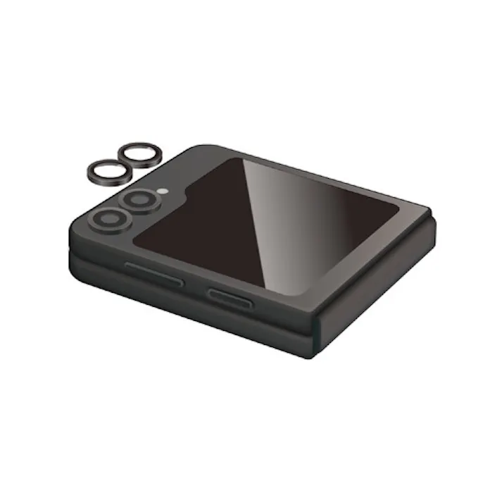 Galaxy Z Flip6(SC-54E) レンズカバー カメラ保護 ガラスフィルム 高透明 強化ガラス 表面硬度10H 指紋防止