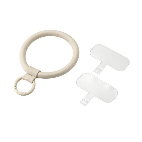 スマホ ハンドストラップ 手首 ソフトレザー カラビナリング 1口穴 ストラップホルダーシート付 &me グレージュ メーカー在庫品 スマートフォンアクセサリ スマホ ハンドストラップ 手首 ソフトレザー カラビナリング 1口穴 ストラップホルダーシート付 &me グレージュ メーカー在庫品 スマートフォンアクセサリ