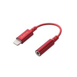 Lightning-4極イヤホン端子 変換ケーブル デザイン高耐久 レッド メーカー在庫品 携帯・スマホグッズ Lightning-4極イヤホン端子 変換ケーブル デザイン高耐久 レッド メーカー在庫品 携帯・スマホグッズ