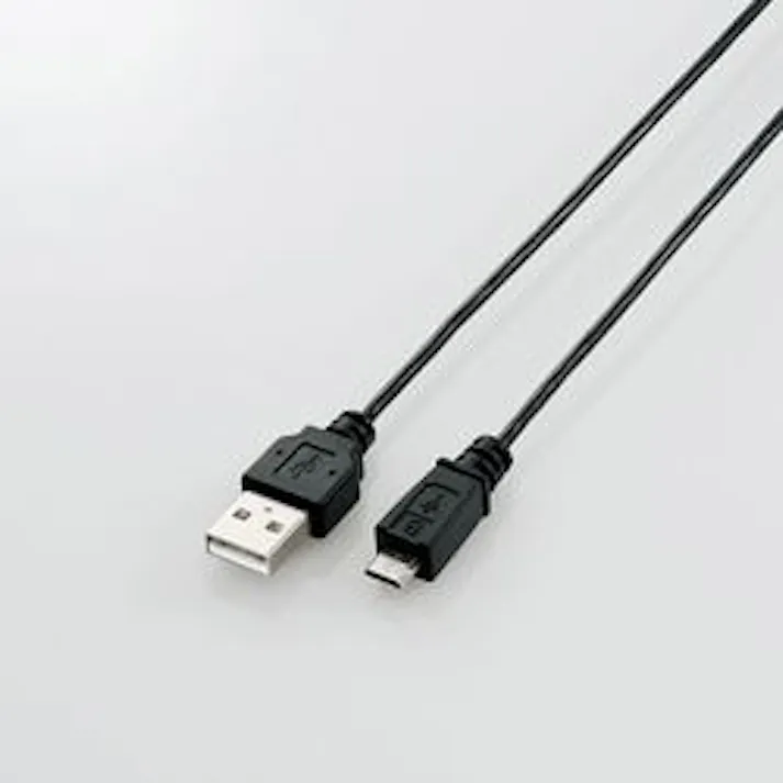 極細Micro-USB(A-MicroB)ケーブル 1.0m ブラック MPA-AMBXLP10BK メーカー在庫品