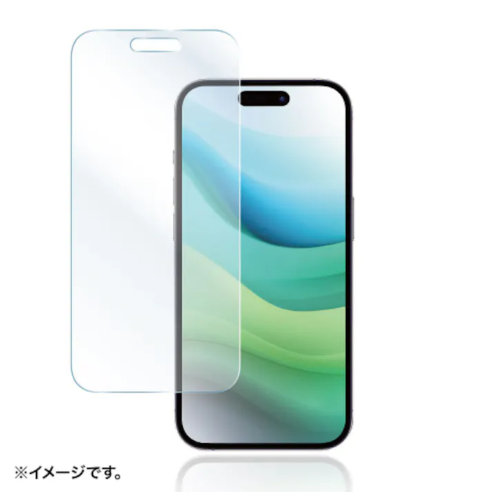 iPhone 15用液晶保護指紋防止光沢フィルム
