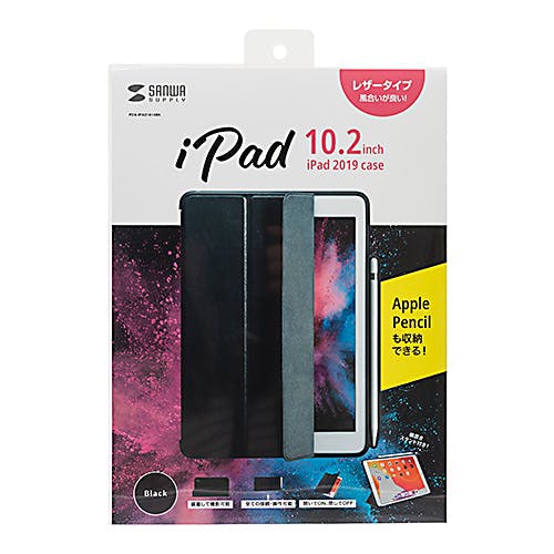 iPad 10.2インチ Apple Pencil収納ポケット付きケース ブラック メーカー在庫品 ケース・ストラップ iPad 10.2インチ Apple Pencil収納ポケット付きケース ブラック メーカー在庫品 ケース・ストラップ