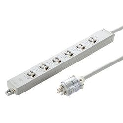 医用接地プラグ付き電源タップ 一般用 3P6個口 1m TAP-HPM6-1W メーカー在庫品 電源ケーブル・延長コード 医用接地プラグ付き電源タップ 一般用 3P6個口 1m TAP-HPM6-1W メーカー在庫品 電源ケーブル・延長コード
