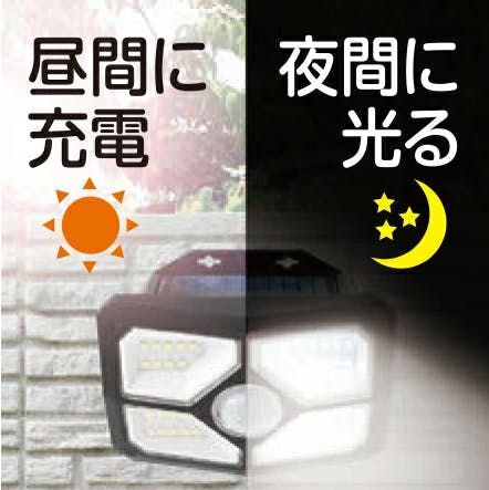 2台セット 大進 センサーライト ソーラーライト 屋外用 600