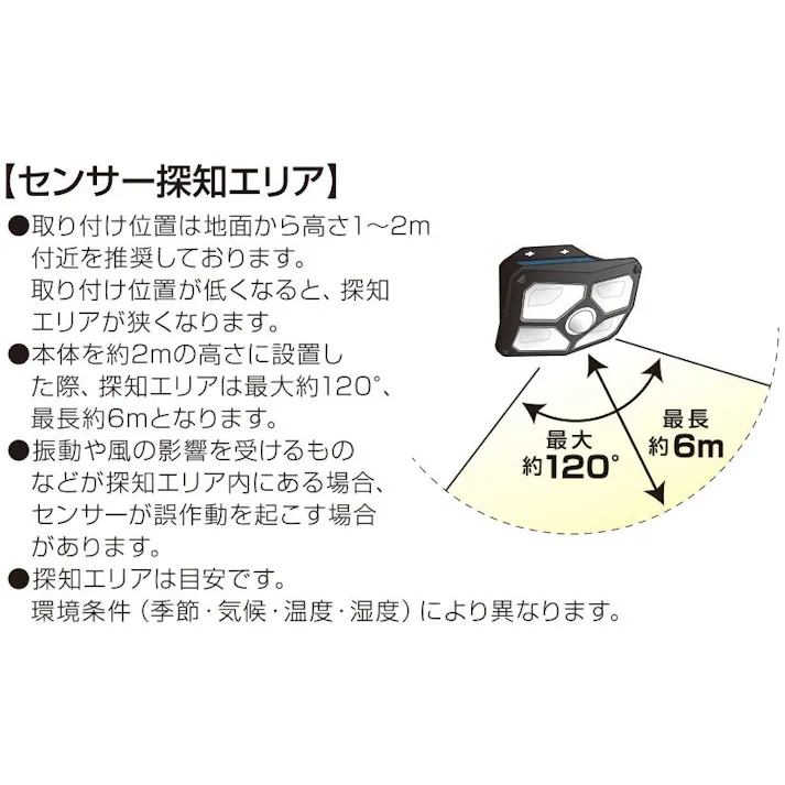 2台セット 大進 センサーライト ソーラーライト 屋外用 600ルーメン LED 防雨 人感 暗くなると点灯 防犯ライト DLS-WL009