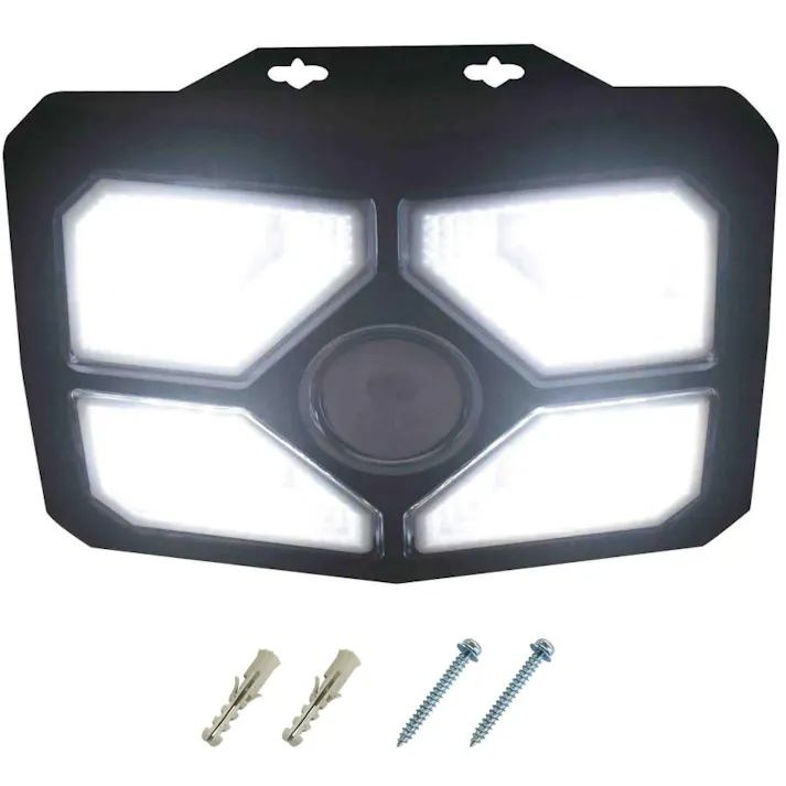 2台セット 大進 センサーライト ソーラーライト 屋外用 600ルーメン LED 防雨 人感 暗くなると点灯 防犯ライト DLS-WL009