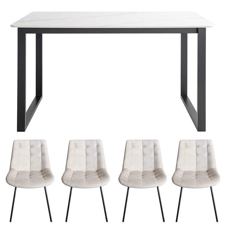 宮武製作所 MIYATAKE ダイニングテーブル・チェア Lement（レメント）5点セット