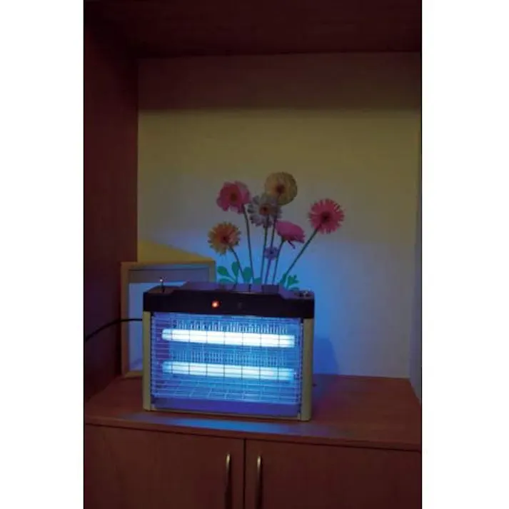 大進 業務用 センサー付き 電撃殺虫器 電撃 殺虫機 20W ムシコロ DS-708 殺虫器 蛍光灯 UV光源 ユスリカ 対策 チョウバエ カメムシ コバエ 取り 電気 家の中 光 強力 自動点灯 電気虫取り器 補虫蛍光管 捕虫器 駆除 虫取機 誘虫灯 殺虫灯