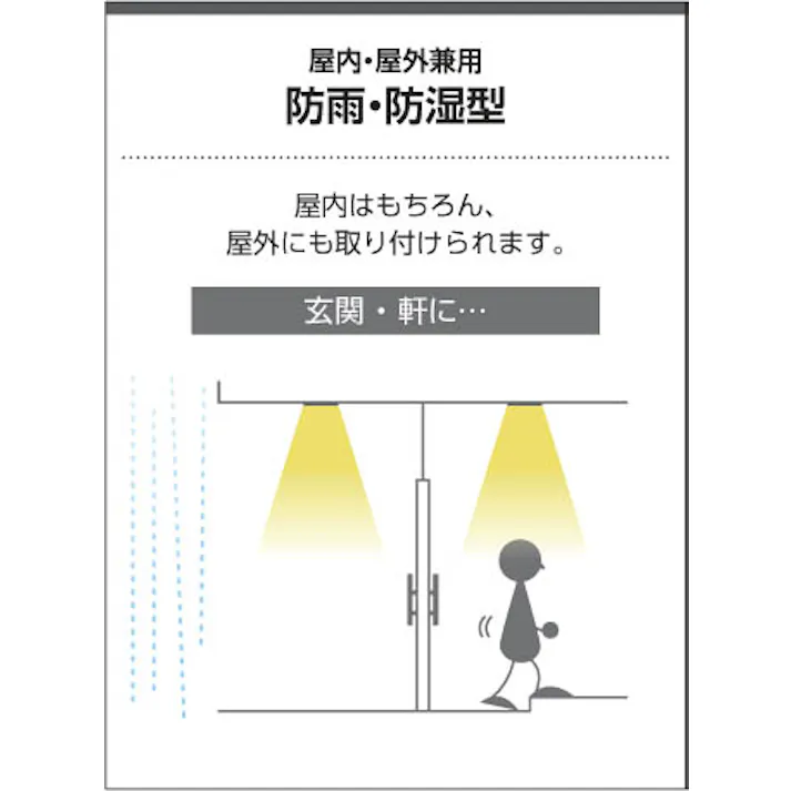 コイズミ 屋内屋外兼用 LEDパネルダウンライト 高気密SB 防雨防湿 60W相当 散光 埋込穴φ100 ファインホワイト 電球色:AD7200W27 4906460723083