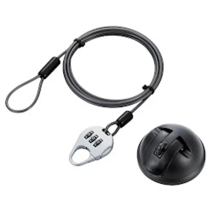 法人向け簡易パッケージ タブレット吸盤式セキュリティワイヤー 汎用