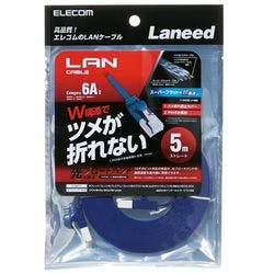 ツメ折防止フラットLANケーブル C6A 5.0m ブルーメタリック 目安在庫=△ パソコン・周辺機器 ツメ折防止フラットLANケーブル C6A 5.0m ブルーメタリック 目安在庫=△ パソコン・周辺機器