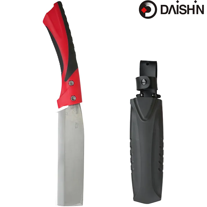 大進 鉈 鋼付 両刃 165mm グリップ性能に優れた樹脂柄 DG-N001 大進 アウトドア キャンプ サバイバル 枝打ち ナタ なた 園芸 ガーデニング 農業 女性 庭 農作業 家庭菜園 両刃 ケース 4939736702888