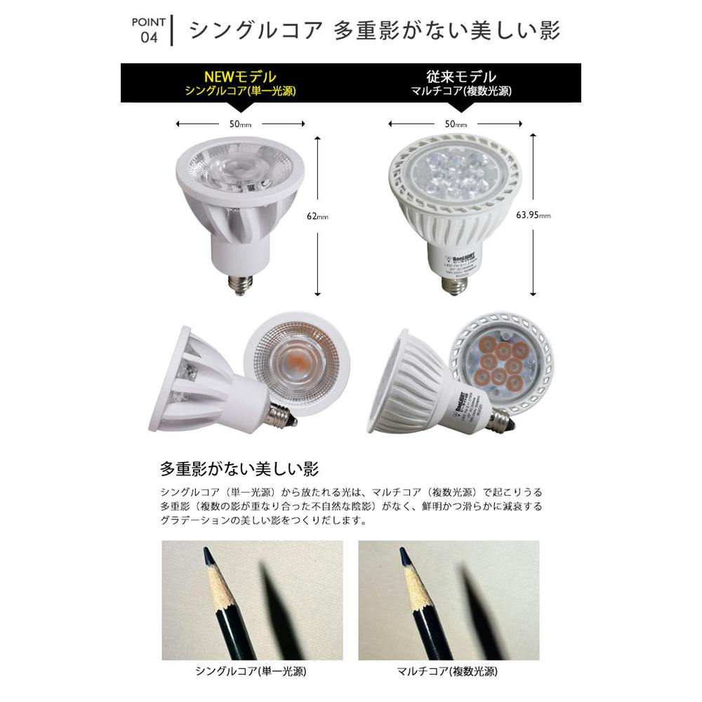 高演色クラス4 演色AAA LED電球 E11 60形相当 高演色Ra96 フリッカー