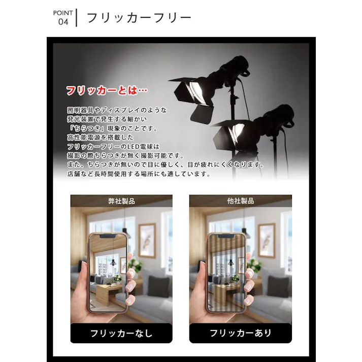 高演色クラス4 演色AAA LED電球 E11 60形相当 高演色Ra96 フリッカーフリー 電球色2700K BH-0711ANC-WH-WW-Ra96-15D