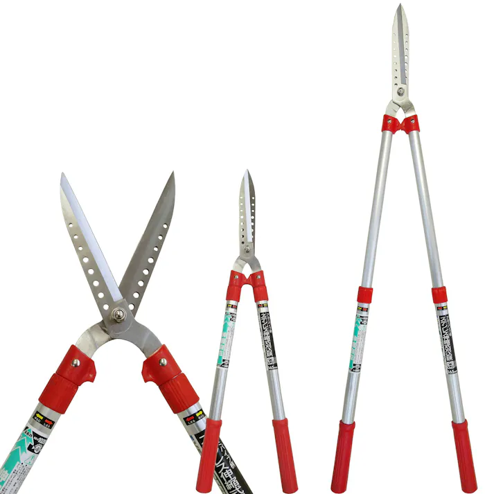 【 2mの高さの枝切りができる 】 大進 アルミ柄 ステン伸縮式刈込鋏 えだ 枝 はさみ ハサミ 高枝切鋏 刈り込みばさみ 刈込鋏 高枝切りバサミ 安全 ステンレス 超 軽量 軽い 剪定ばさみ 長い 剪定 生垣 枝切りばさみ 枝切ばさみ せんていばさみ ばら 庭木 4939736501207