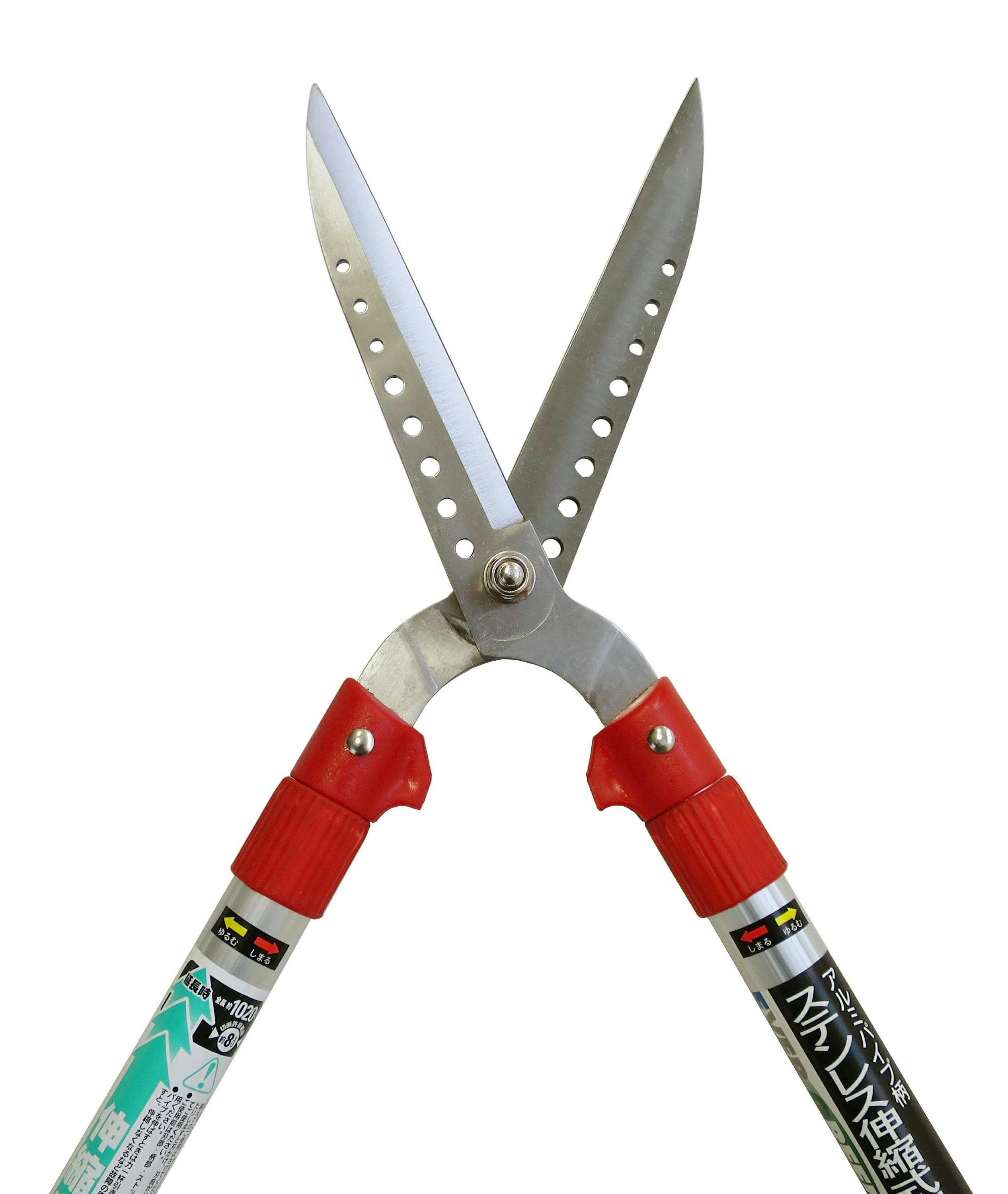 剪定バサミ 枝きりバサミ 2mの高さの枝切りができる 】 大進 アルミ柄 ステン伸縮式刈込鋏 えだ