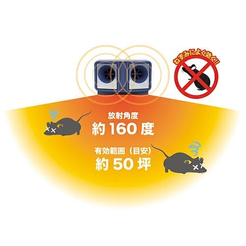 大進 ねずみ超音波撃退器 コンセント式 DS-119 ねずみ超音波撃退器