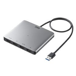 USB-HDMIディスプレイアダプタ(4K対応・ 4画面出力) パソコン・周辺機器 USB-HDMIディスプレイアダプタ(4K対応・ 4画面出力) パソコン・周辺機器