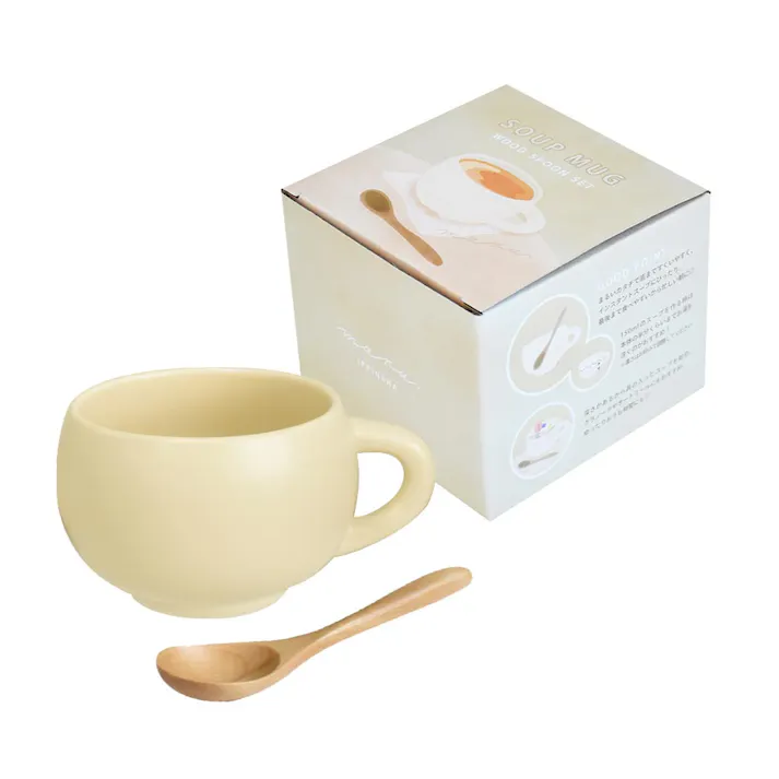 maru スープマグセット 逸品社 シュガーランド【マグカップ コップ スープカップ コーヒーカップ シリアルボウル 食器 300ml 食洗機対応 電子レンジ対応】 クリーム