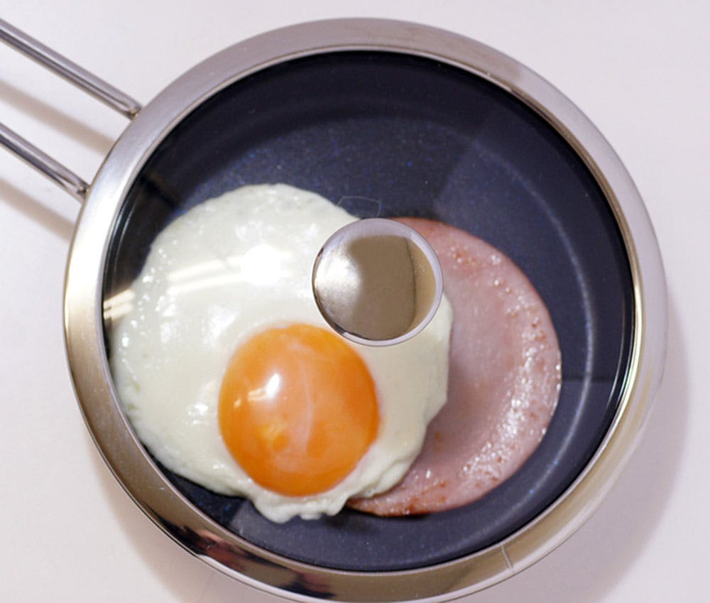 ラフィーネIH 16cm 両手鍋 フライパン セット ガラス蓋付き ガス火 IH