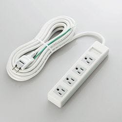 延長コード 電源タップ 5m 3ピン 4個口 スイングプラグ EU RoHS指令準拠 白 メーカー在庫品 電源ケーブル・延長コード 延長コード 電源タップ 5m 3ピン 4個口 スイングプラグ EU RoHS指令準拠 白 メーカー在庫品 電源ケーブル・延長コード