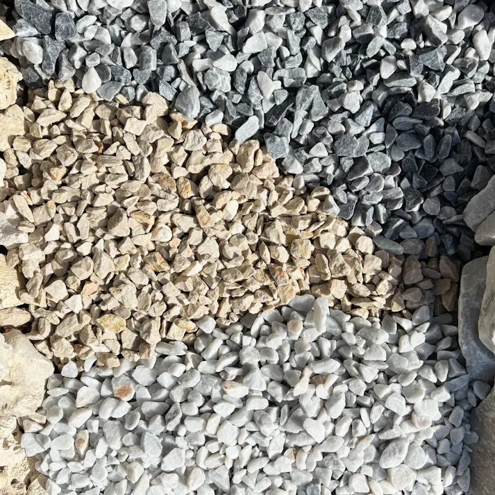 TAIKOH アイスブルー 8分 22-30mm 10kg イタリア産 天然大理石 化粧砂利 グレー 灰色 砕石 中