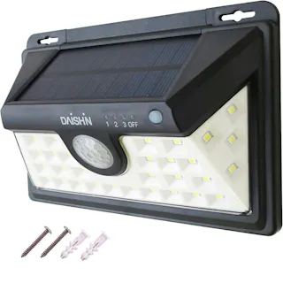 【 ソーラーライト 屋外用 マグネット付 】 センサーライト ソーラー DLS-NWL002 人感 led 防雨 led 人感センサー ライト ルーメン ソーラーライト ガレージ 防犯ライト ソーラーライト 駐車場 明るい 外灯 電灯