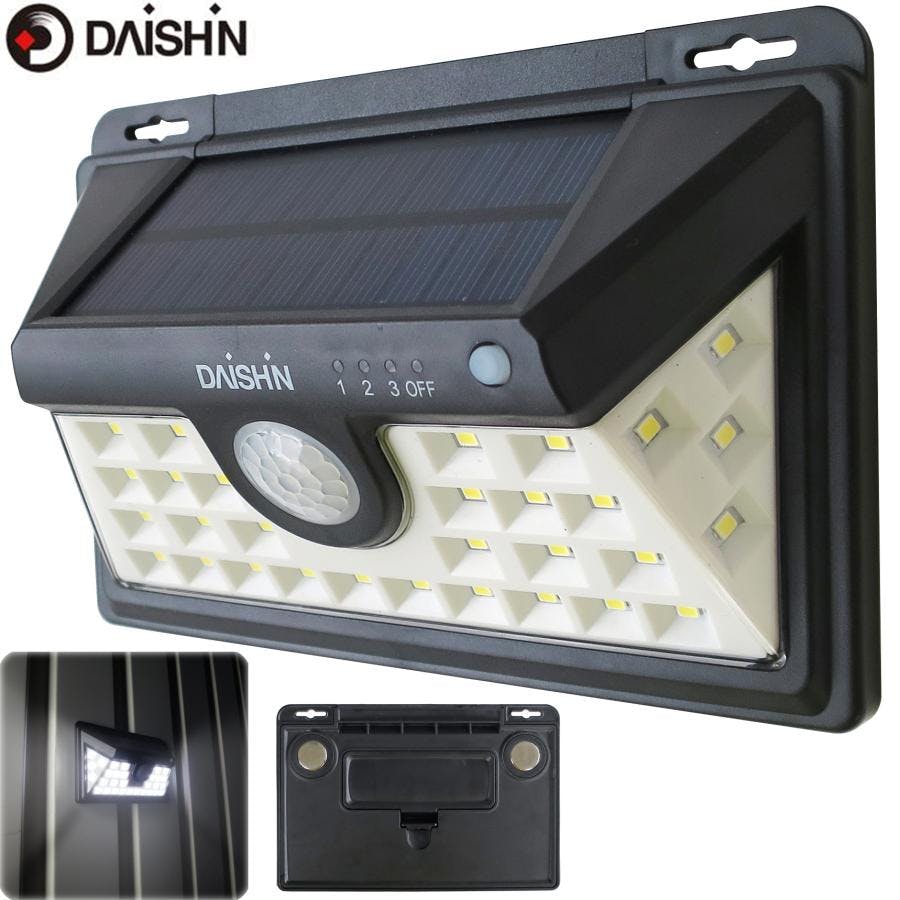 2台セット 【 ソーラーライト 屋外用 マグネット付 DLS-NWL002