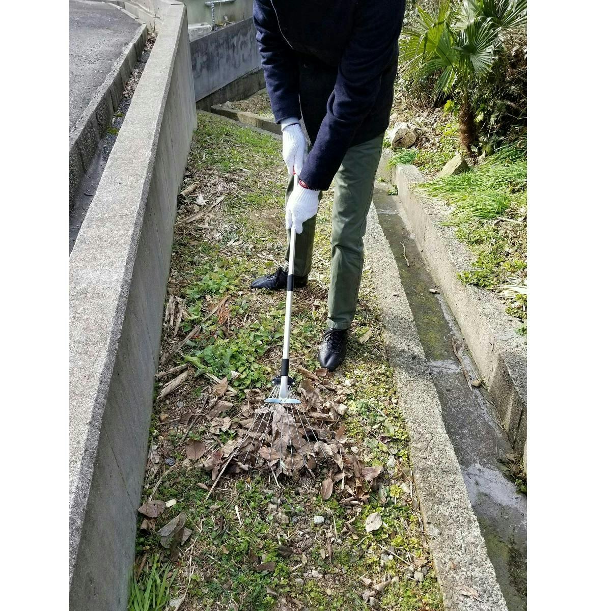 EVER GREEN 2段 伸縮 ガーデンクリーナー 大進 レーキ 熊手 くまで