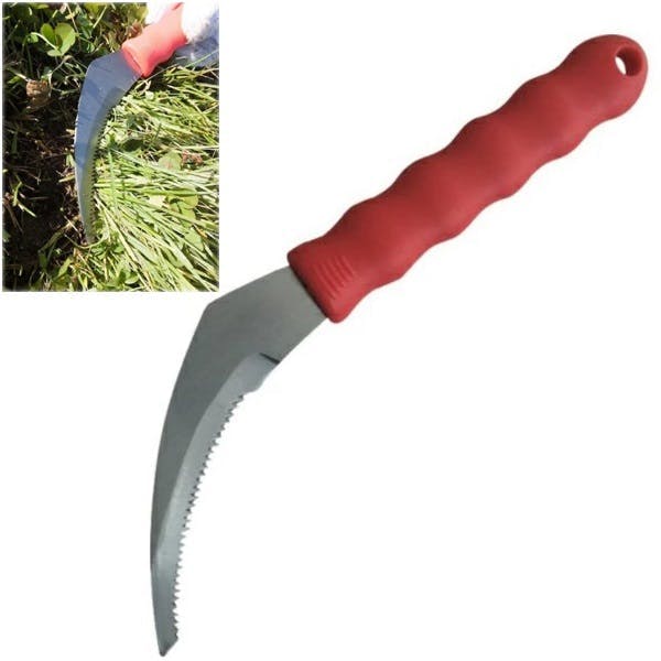 小さくて扱いやすい キワ刈りにも 】 大進 フィットグリップ雑草鎌