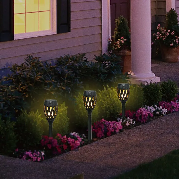 ソーラーライト ゆらめくトーチライト DE-006 照明 大進 庭 ガーデン ソーラー炎ライト 屋外 ガーデン LEDライト ソーラートーチライト 自動点灯 電池不要 クリスマス ガーデン 屋外 4939736902325