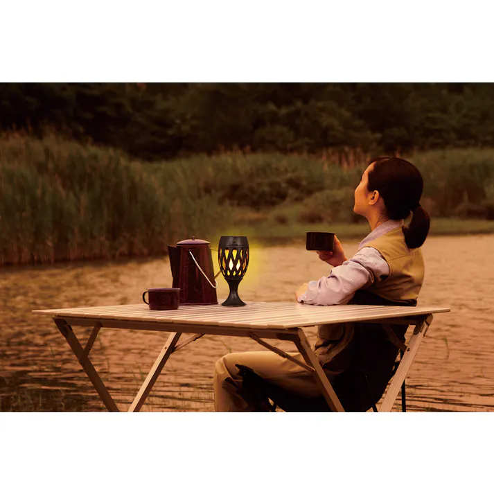 ソーラーライト ゆらめくトーチライト DE-006 照明 大進 庭 ガーデン ソーラー炎ライト 屋外 ガーデン LEDライト ソーラートーチライト 自動点灯 電池不要 クリスマス ガーデン 屋外 4939736902325