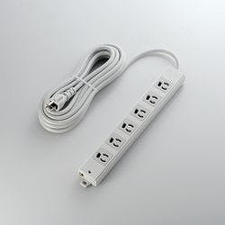 延長コード 電源タップ 5m 3ピン 6個口 マグネット 抜け止め EU RoHS指令準 電源ケーブル・延長コード 延長コード 電源タップ 5m 3ピン 6個口 マグネット 抜け止め EU RoHS指令準 電源ケーブル・延長コード