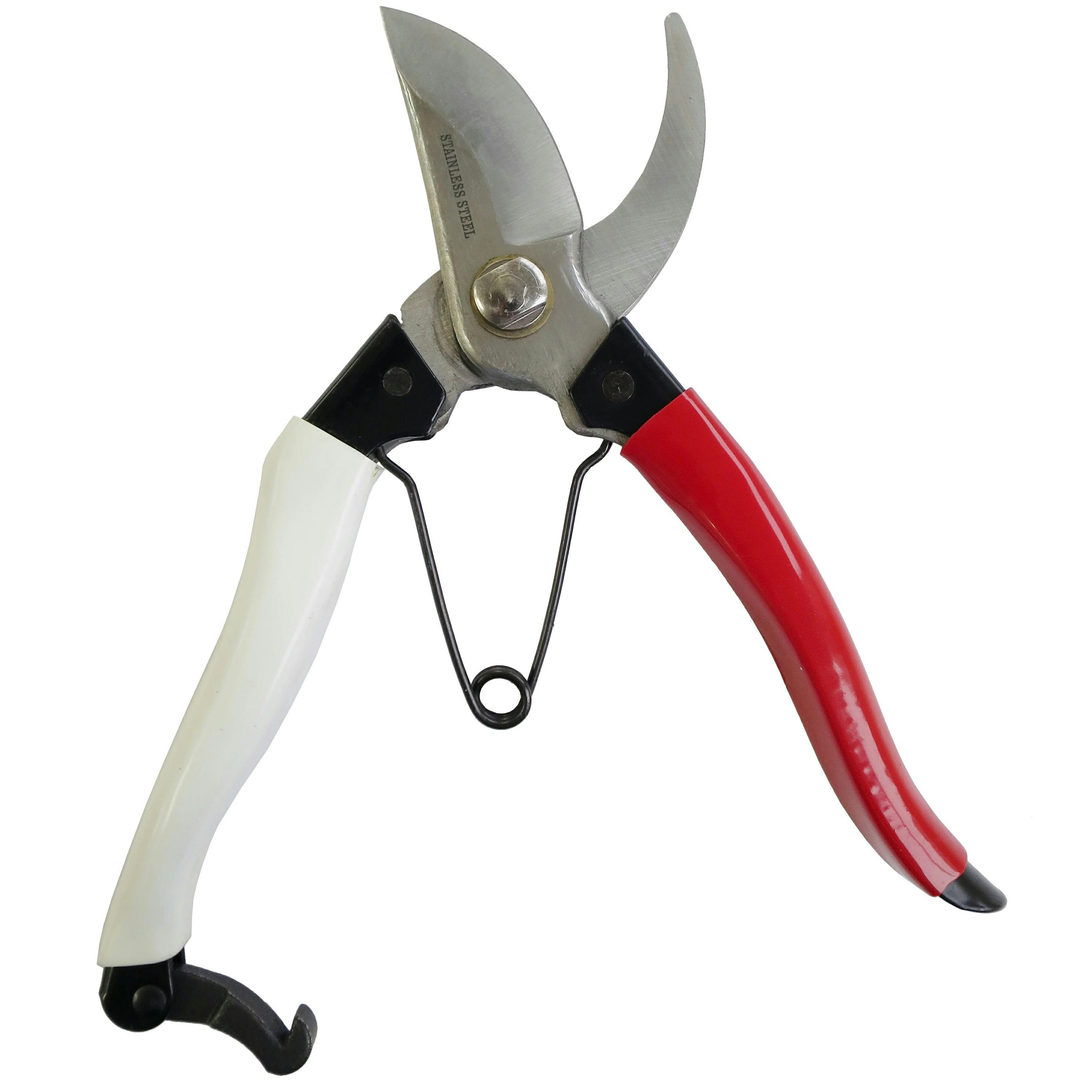 大進 ステンレス 紅白剪定鋏 大進 園芸 剪定 ハサミ 農業 女性 庭