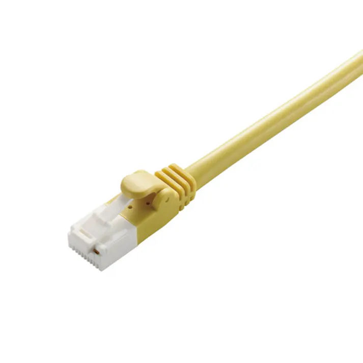 RoHS LANケーブル CAT5E 爪折防止 7m イエロー 簡易パッケージ メーカー在庫品