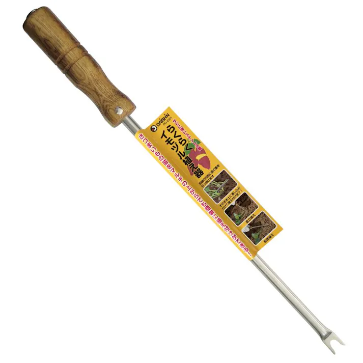 お得な3本セット 大進 らくらくイモヅル植え器 大進 さつまいも 植え付け 器 苗 マルチ らくらくイモヅル植え器 ステンレス 芋 イモ 芋づる イモツル マルチ 園芸 農業 女性 庭 農作業 家庭菜園 用具 工具 挿し 棒 イモ・苗挿し棒 4939736702383-3