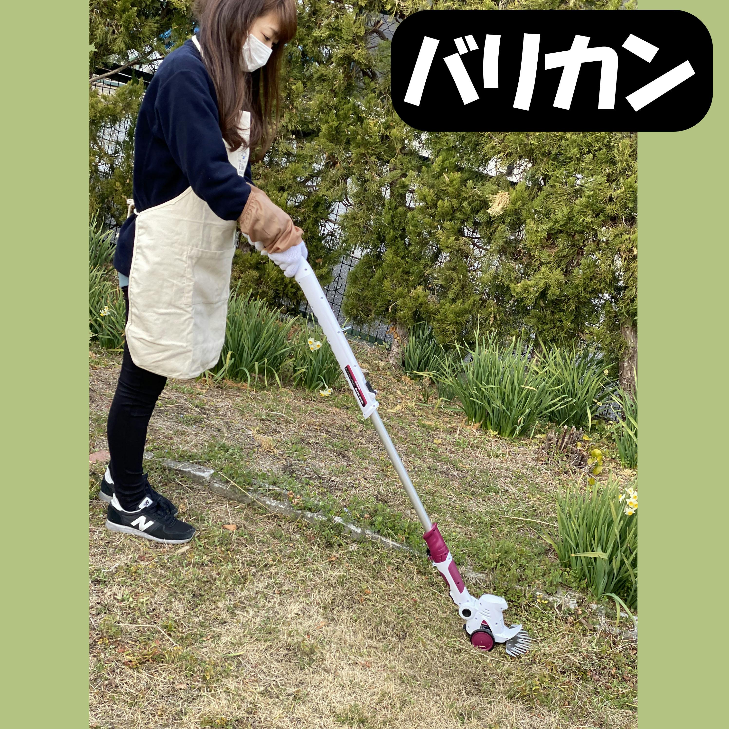 延長ポール付き 2.5m 2WAY ガーデンマジック ヘッジトリマー 芝