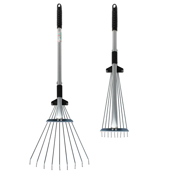 EVER GREEN 伸縮式ミニガーデンクリーナー大進 レーキ 熊手 掃除 くまで 落ち葉 おちば ガーデニング 草取り 落ち葉かき 落葉 清掃 草刈り 草刈 くさかり 小型 草取り 小枝 草 収集 軽量 簡単 コンパクト 庭 家庭菜園 落ち葉掃き 庭掃除 玄関前 集草 長柄 丈夫 ミニ