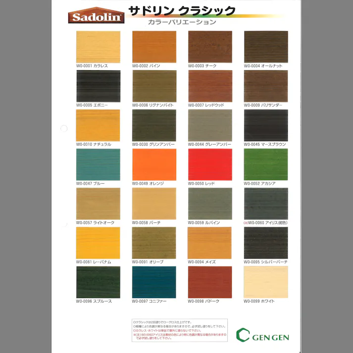 玄々化学工業 サドリンクラシック W0-0049 オレンジ 16L 木材 防腐・防虫ステイン