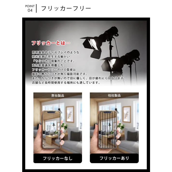 LED電球 E11 60形相当 高演色Ra92 フリッカーフリー 昼白色5000K BH-0711AN-WH-50-Ra92