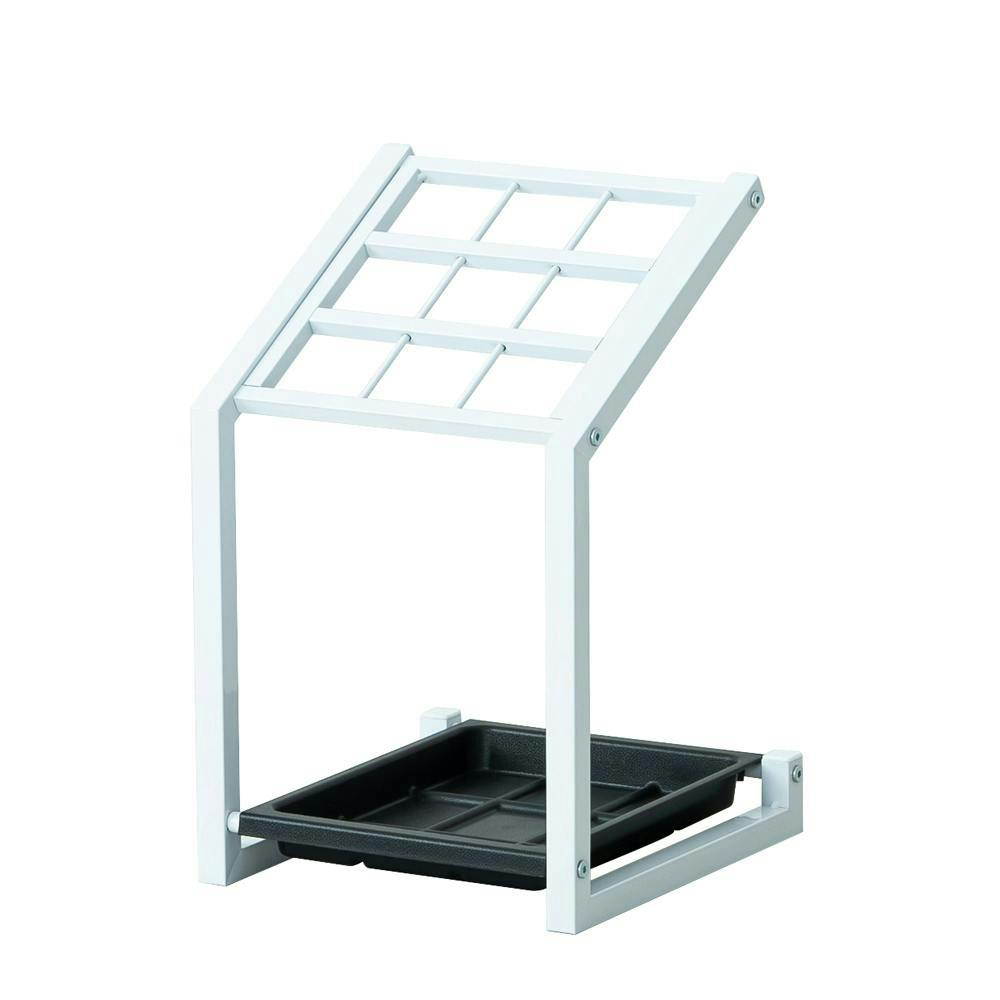 9マス傘立て(ホワイト)】幅27×奥行29.5×高さ43cm 9本用 新生活 カサ